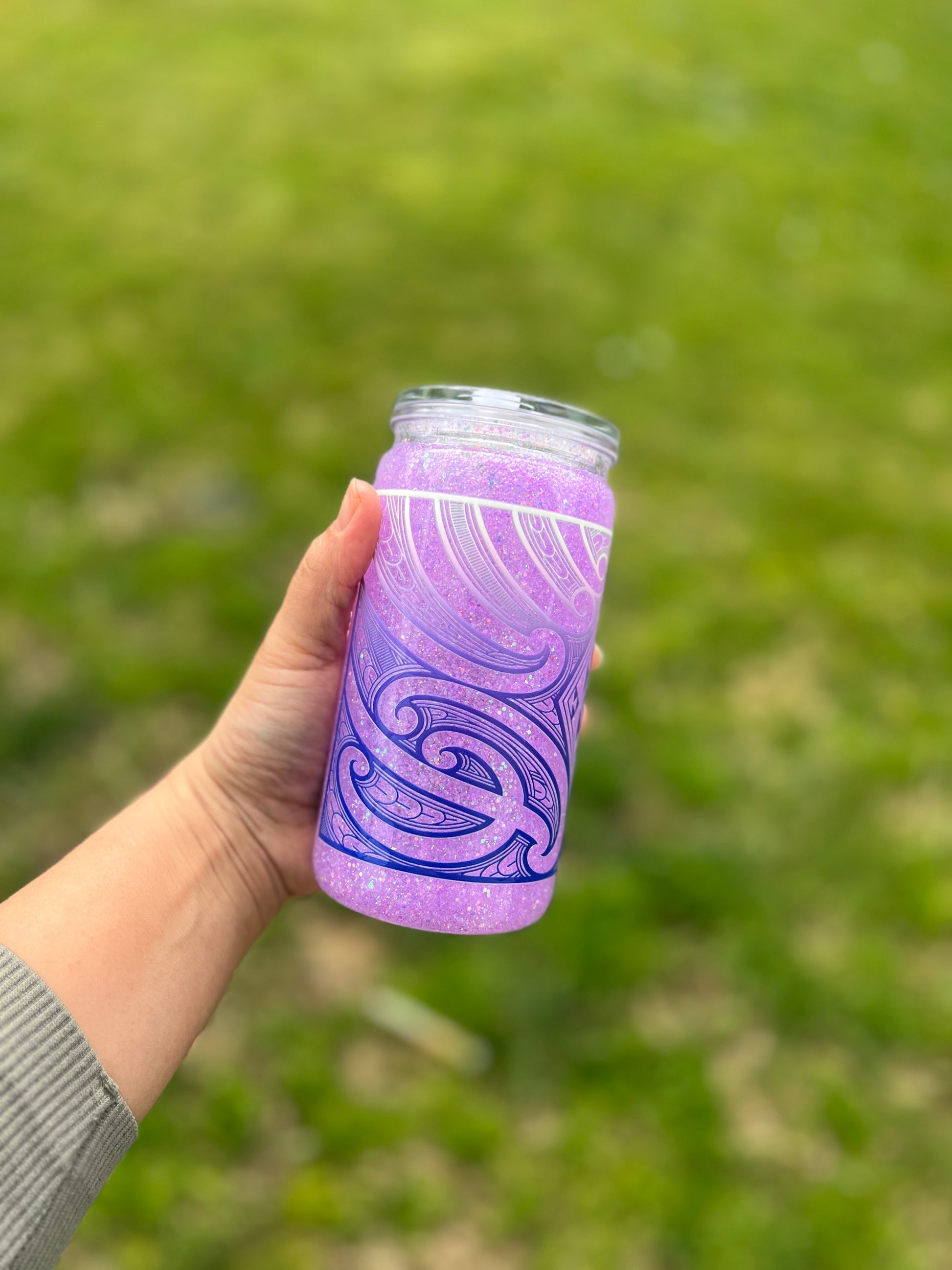 Mirumiru Karepe Snowglobe Tumbler 16oz - Acrylic