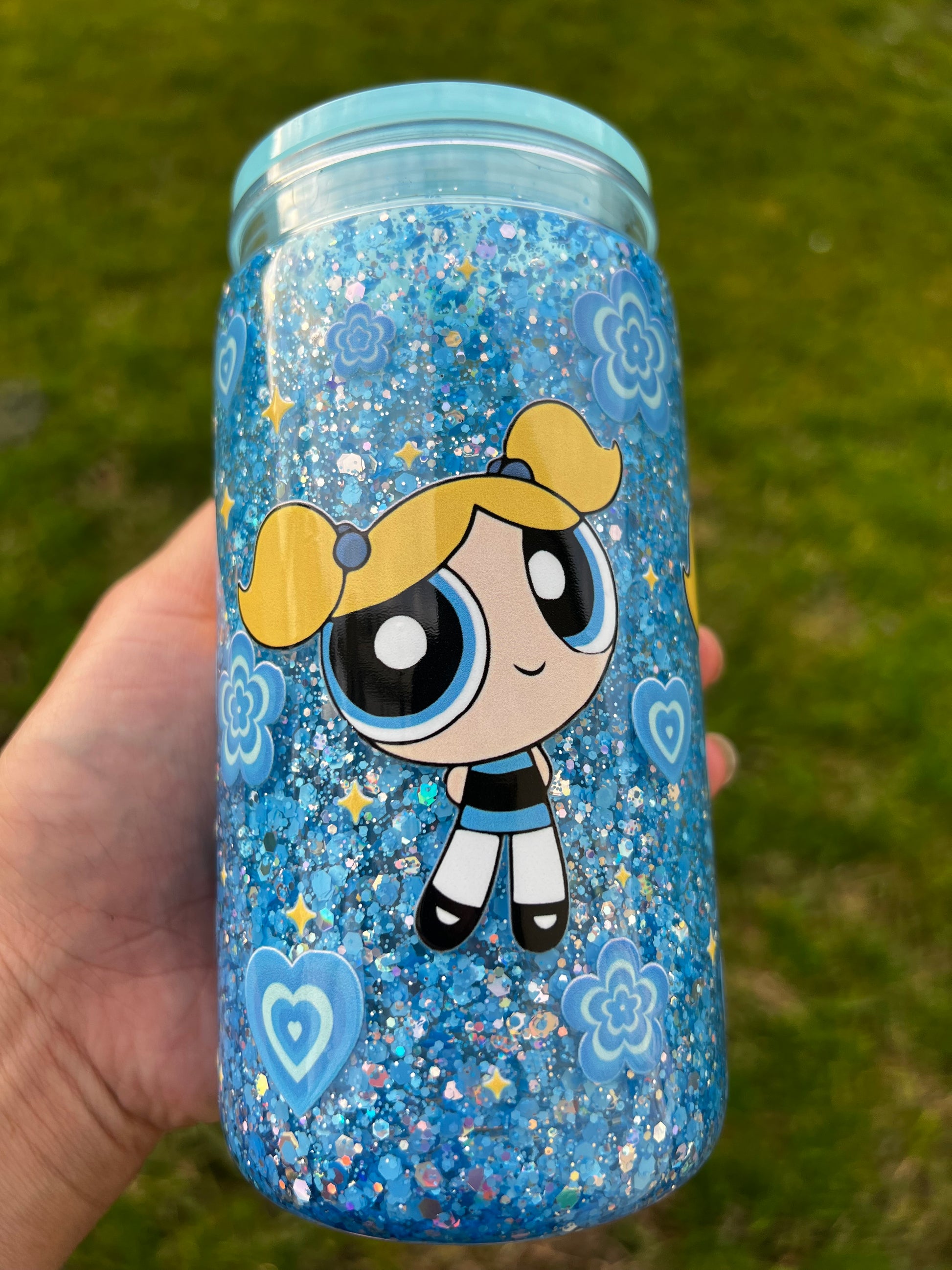 Bubbles PPG Snowglobe Glitter Tumbler Acrylic- 16oz