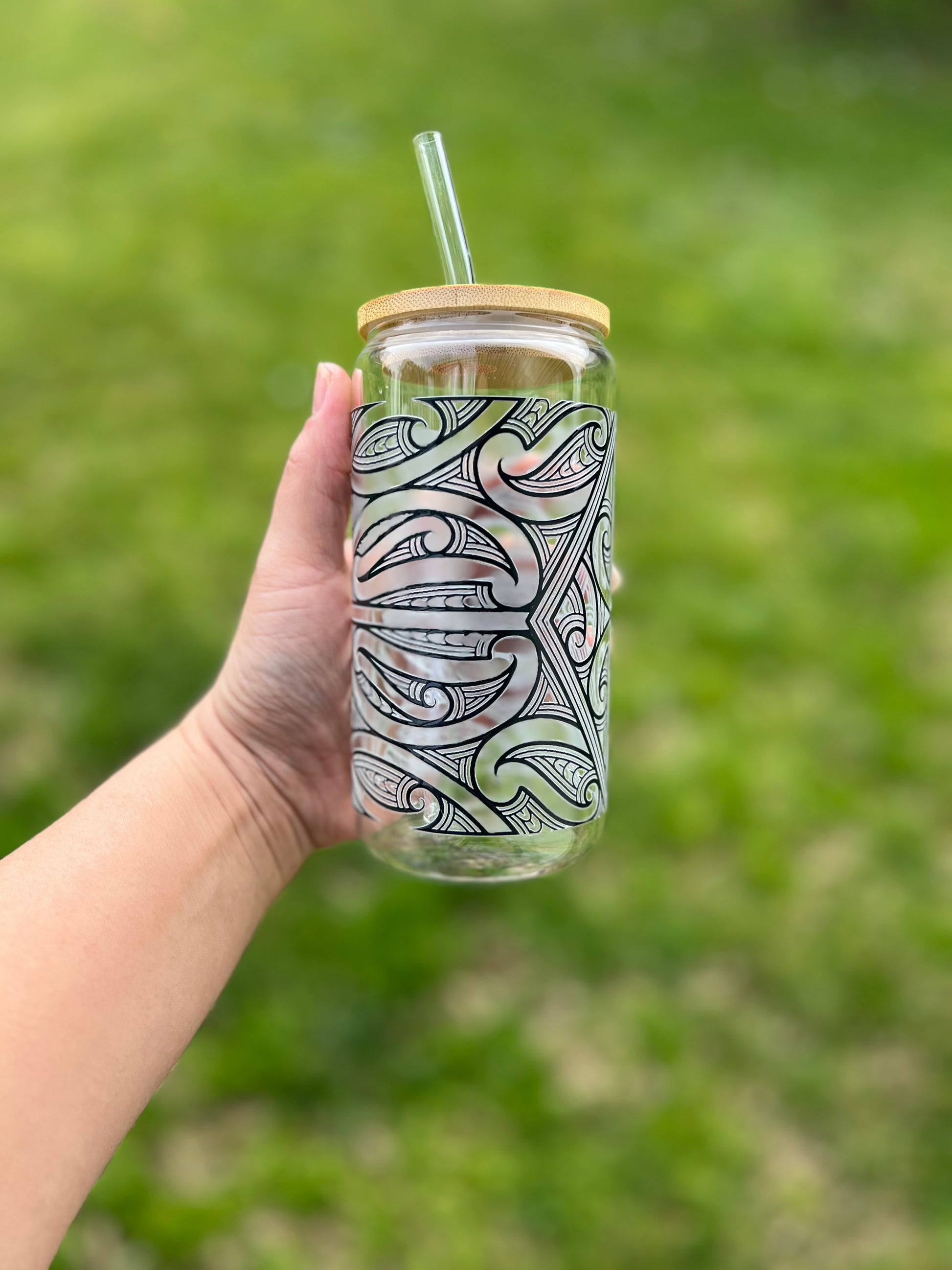 Mangu Glass Tumbler 16oz