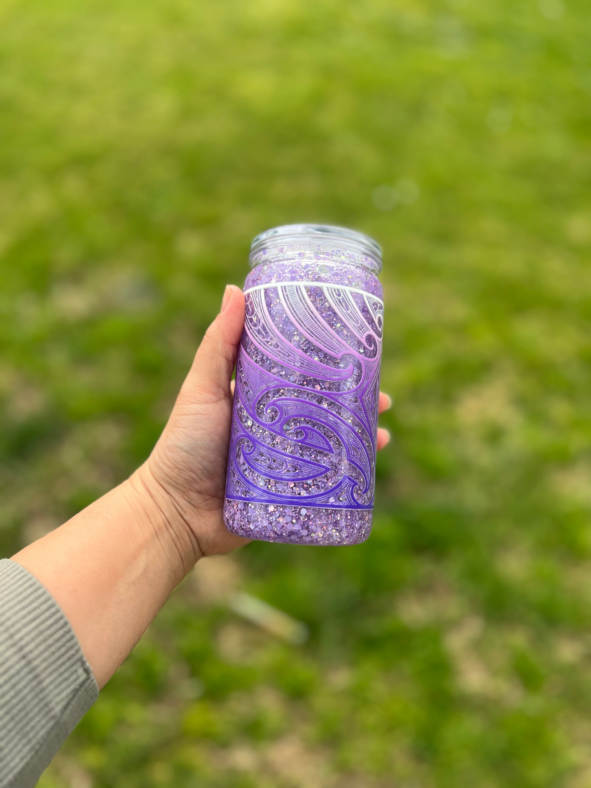 Pahū Purū Snowglobe Tumbler 16oz - Acrylic