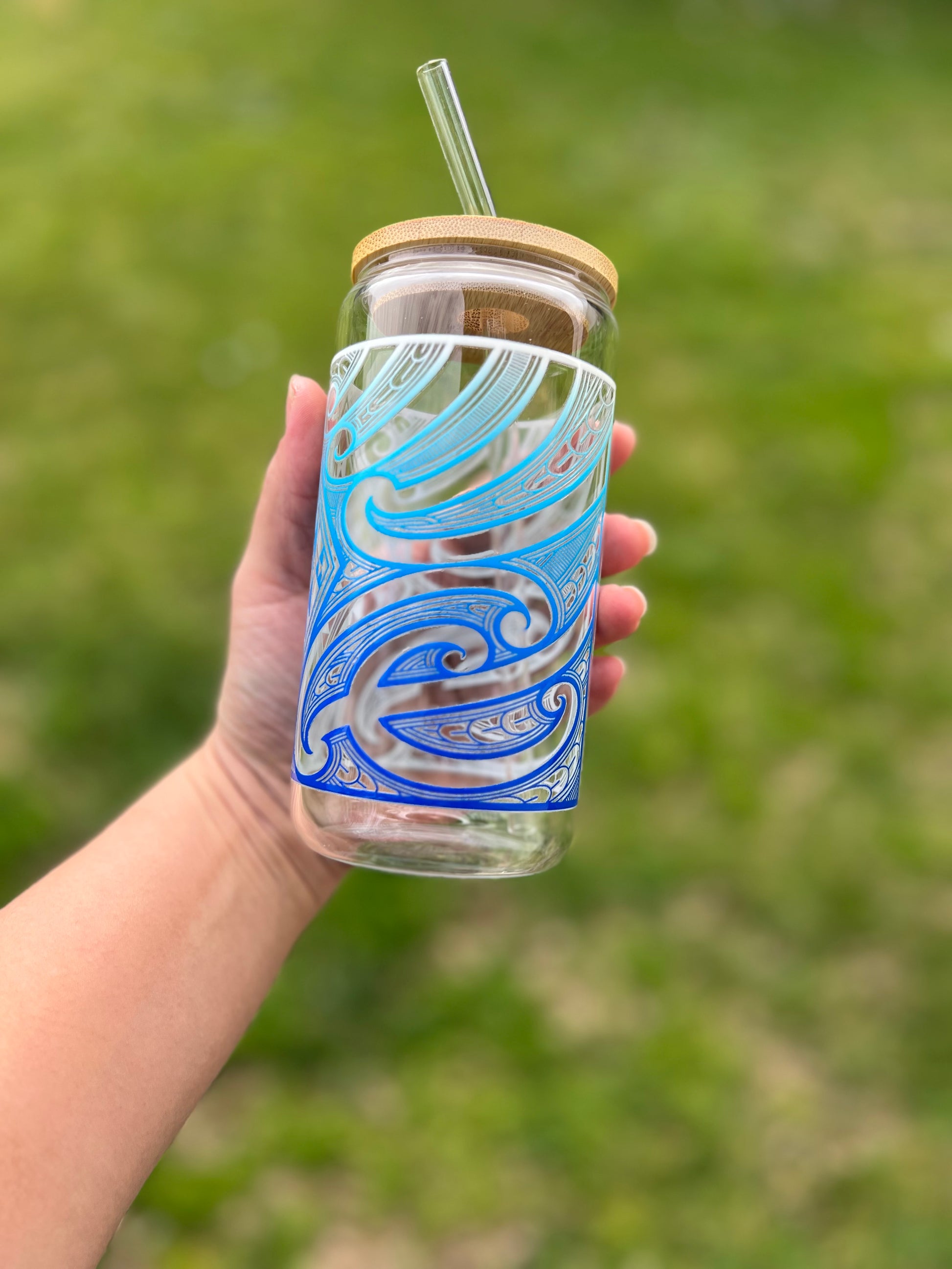 Kiwa Glass Tumbler 16oz