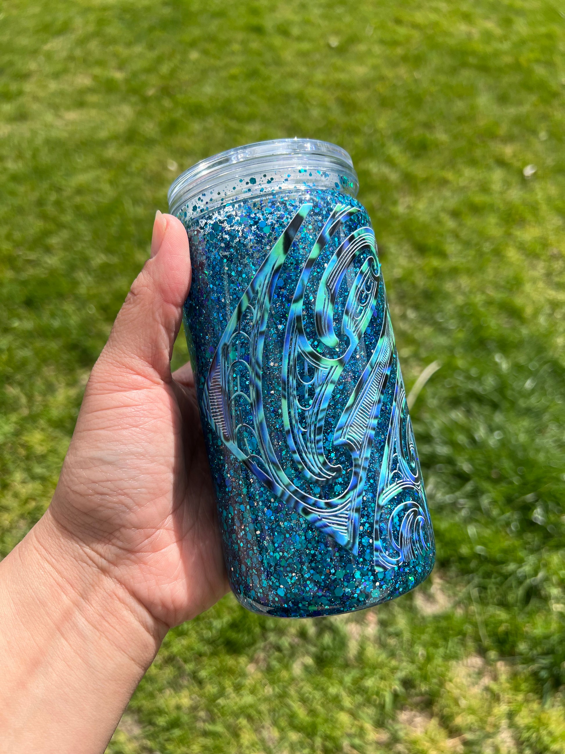 Te Whatu Moana Snowglobe Tumbler Acrylic - 16oz