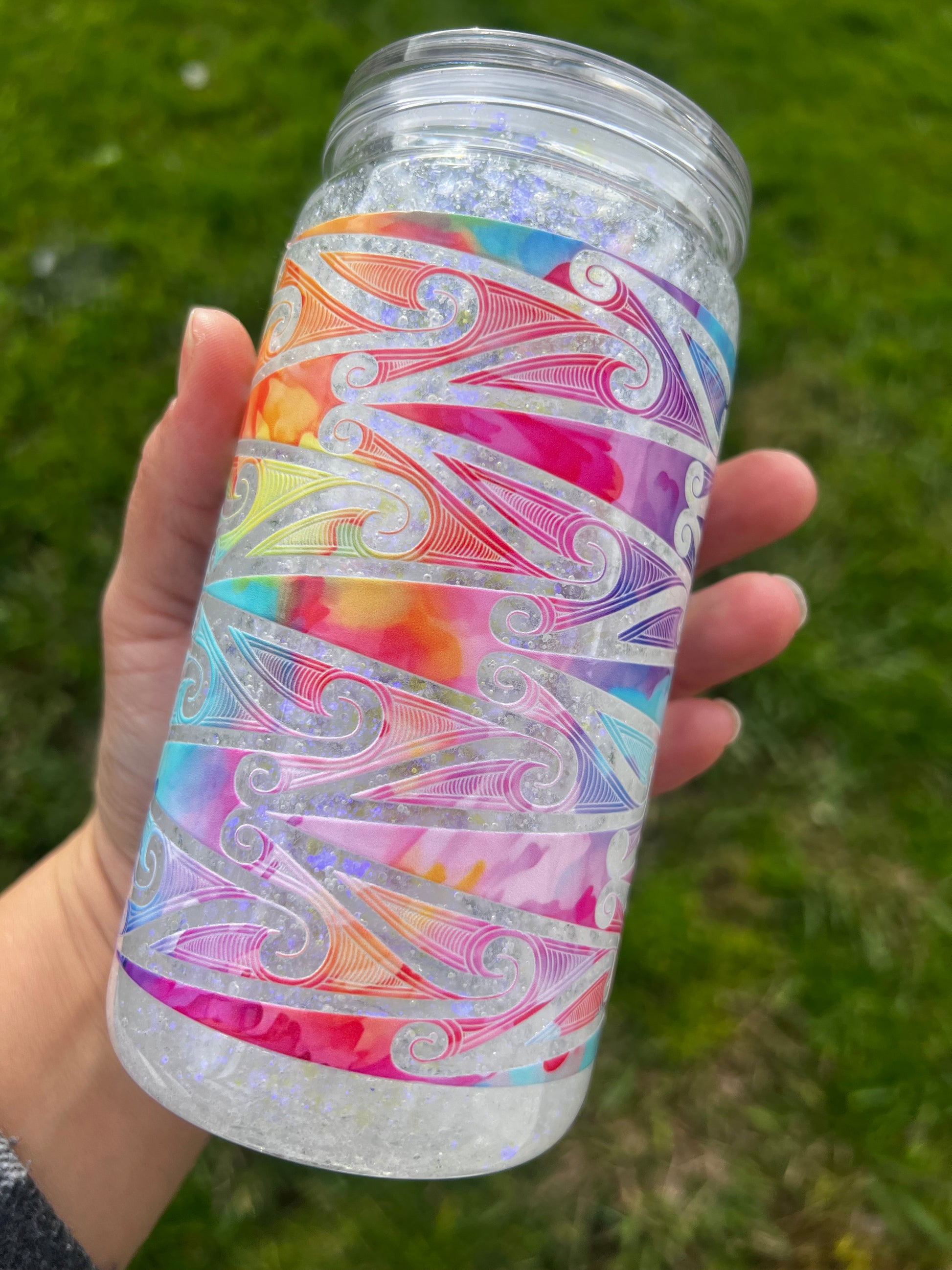 Aniwaniwa Snowglobe Tumbler Acrylic - 16oz