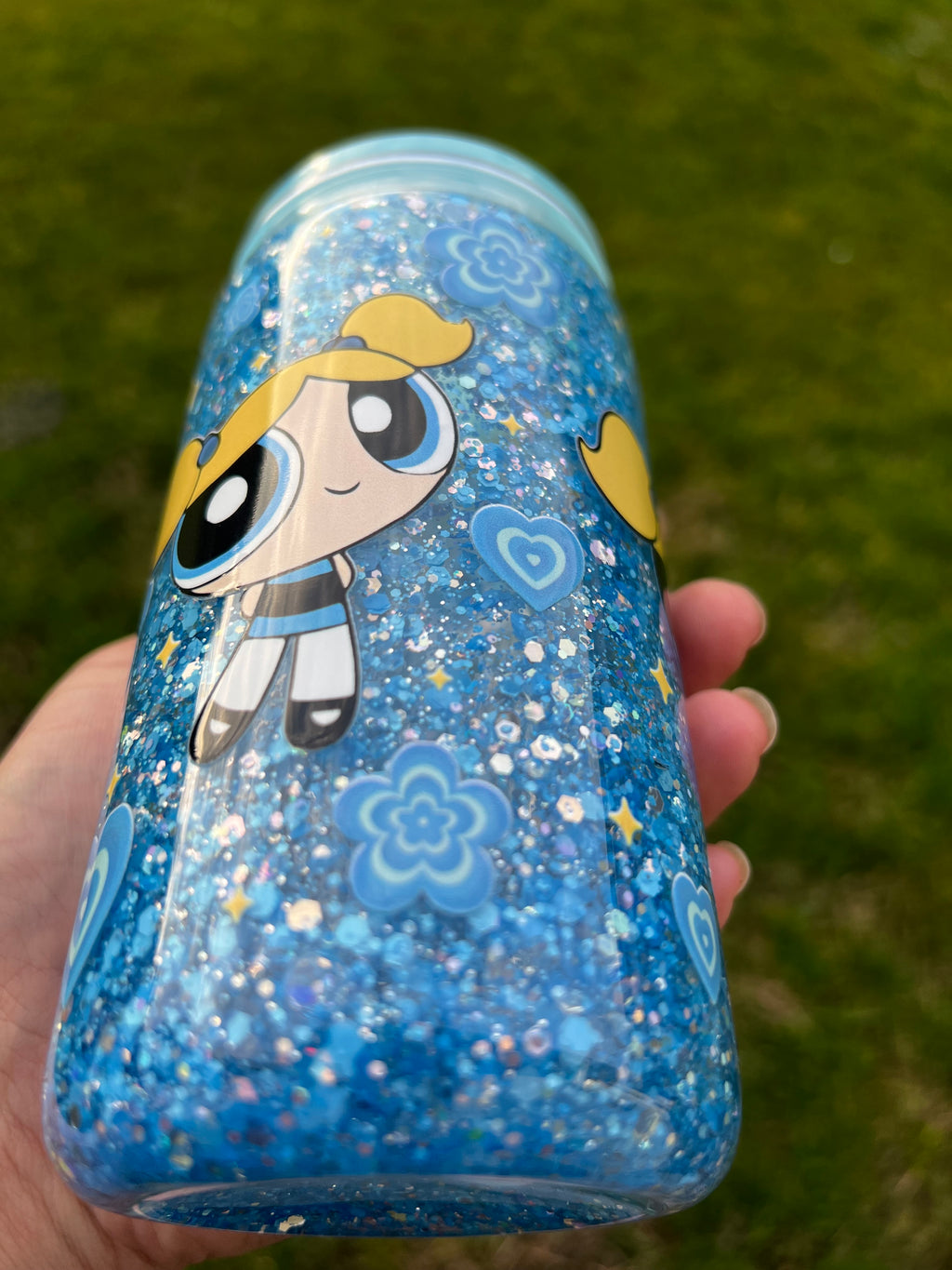 Bubbles PPG Snowglobe Glitter Tumbler Acrylic- 16oz