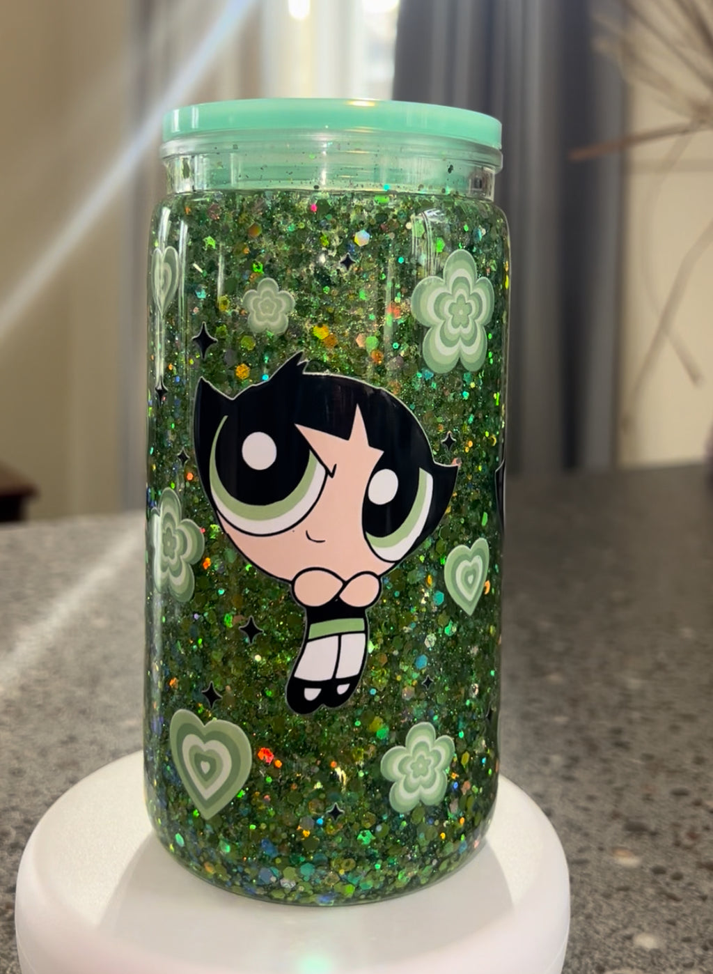 Buttercup PPG Snowglobe Glitter Tumbler Acrylic - 16oz