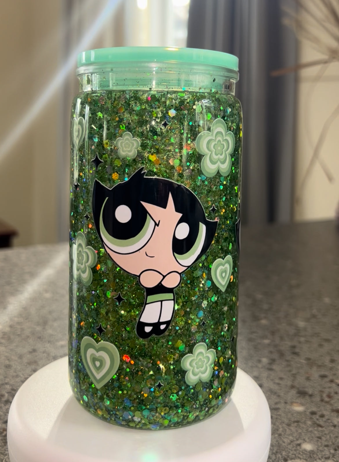 Buttercup PPG Snowglobe Glitter Tumbler Acrylic - 16oz