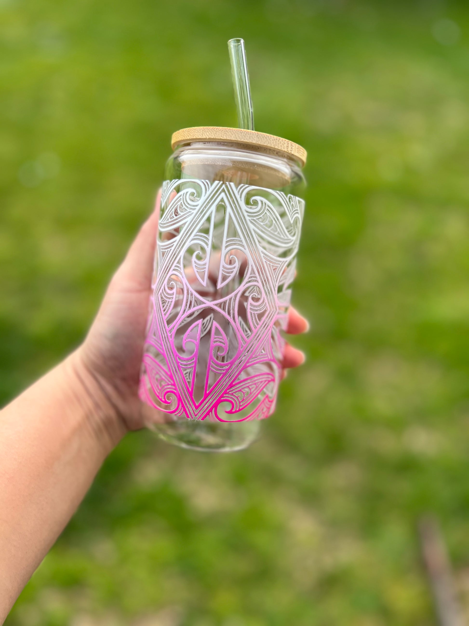 Huka Rōpere Glass Tumbler 16oz