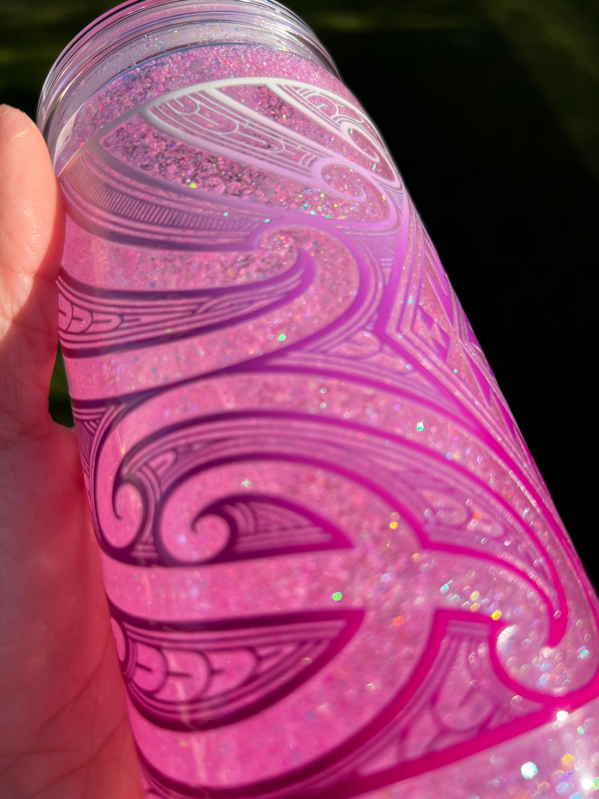 Strawberry Whip Snowglobe Tumbler Acrylic - 16oz