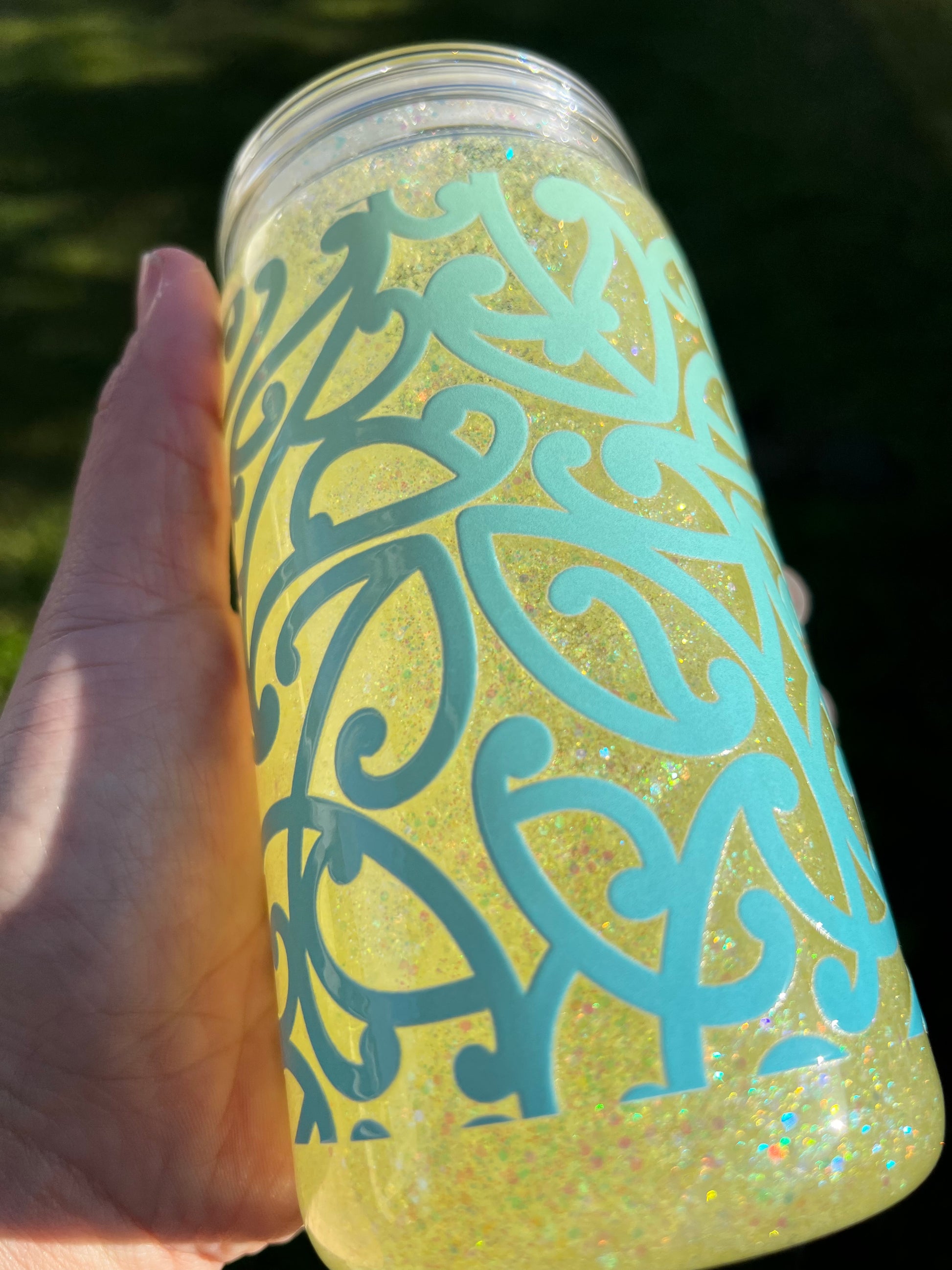 Lemon & Moana Snowglobe Tumbler Acrylic - 16oz