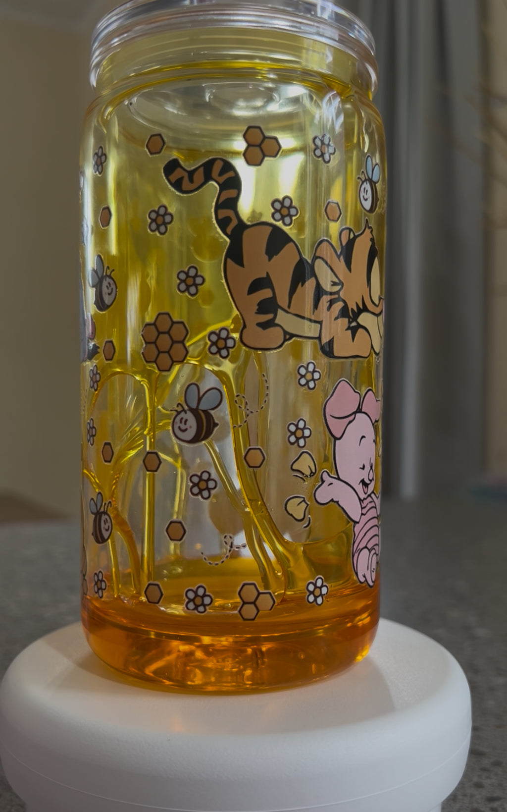 Winnie The Pooh Honey Drip Tumbler Acrylic - 16oz