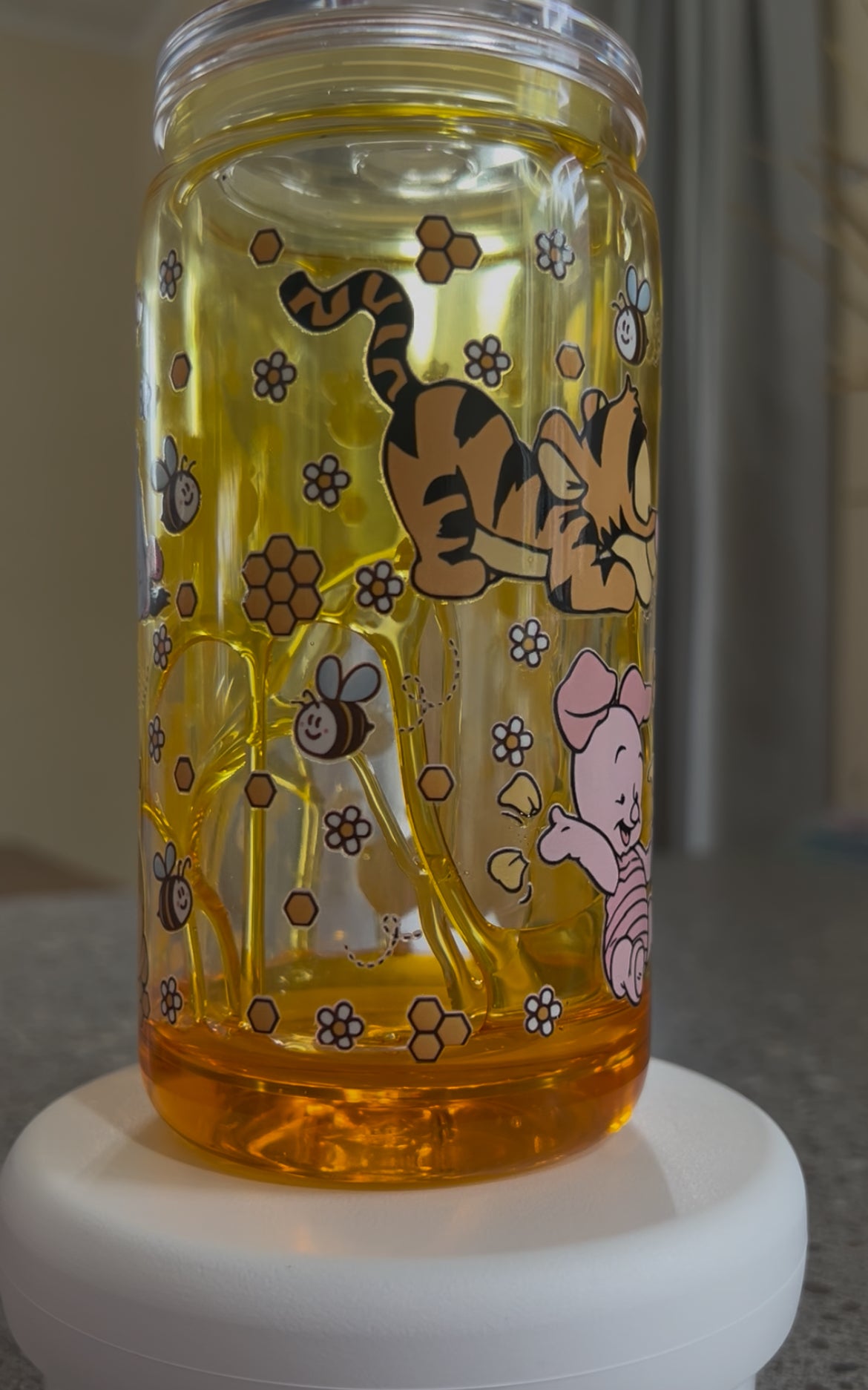 Winnie The Pooh Honey Drip Tumbler Acrylic - 16oz