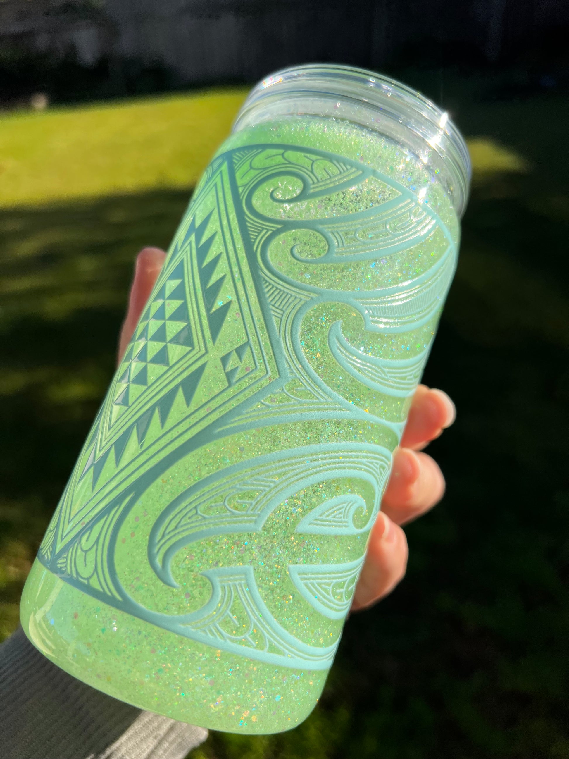 Lime Whip Snowglobe Tumbler Acrylic - 16oz