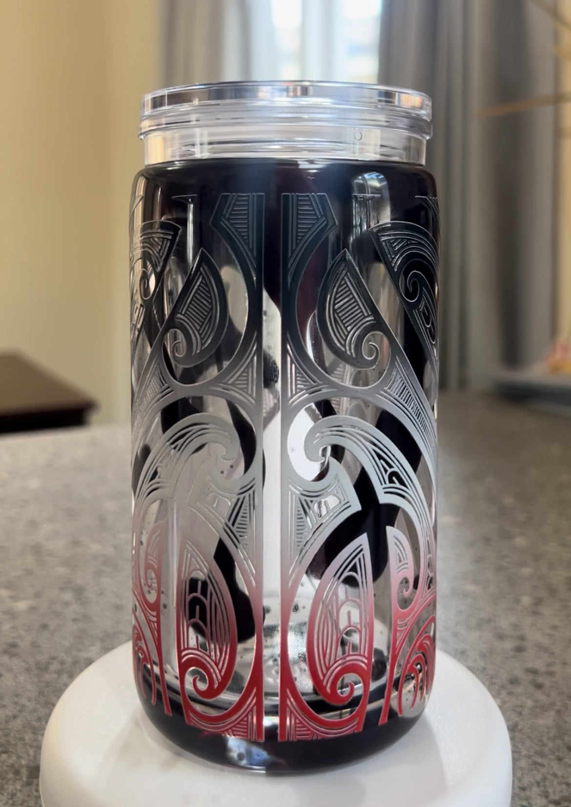 Tino Rangatiratanga Lava Drip Tumbler Acrylic - 16oz