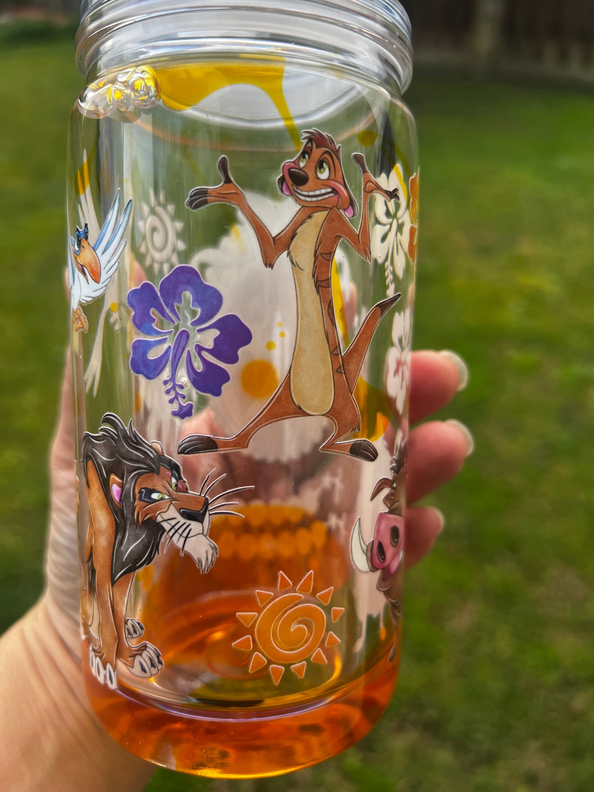 Lion King Lava Drip Tumbler Acrylic - 16oz