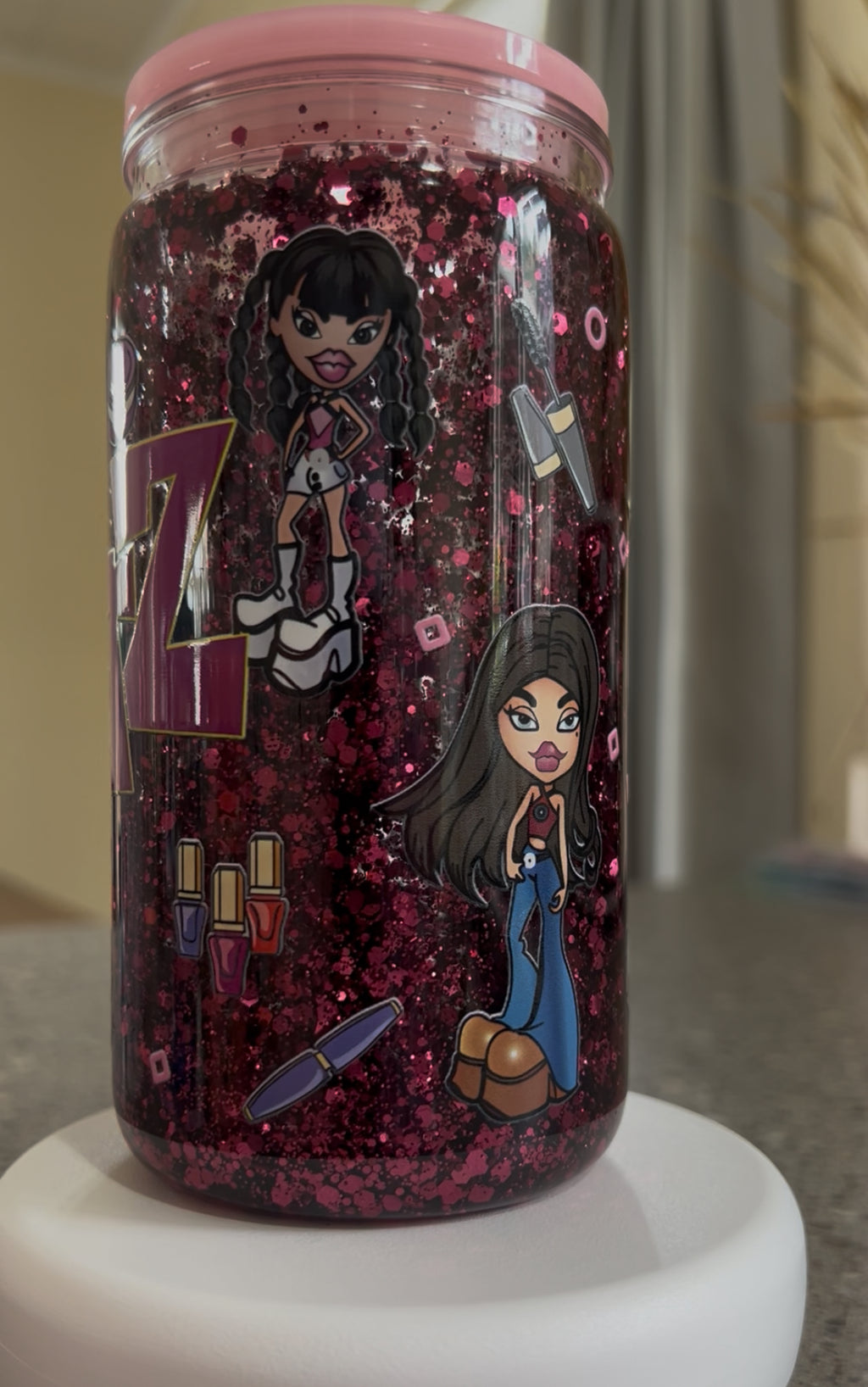 Bratz Snowglobe Glitter Tumbler Acrylic - 16oz