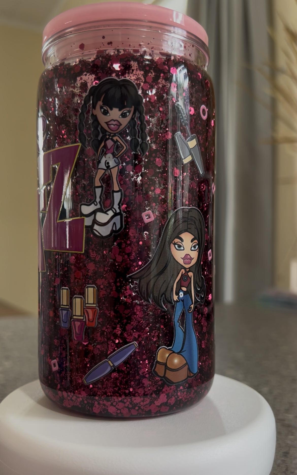 Bratz Snowglobe Glitter Tumbler Acrylic - 16oz