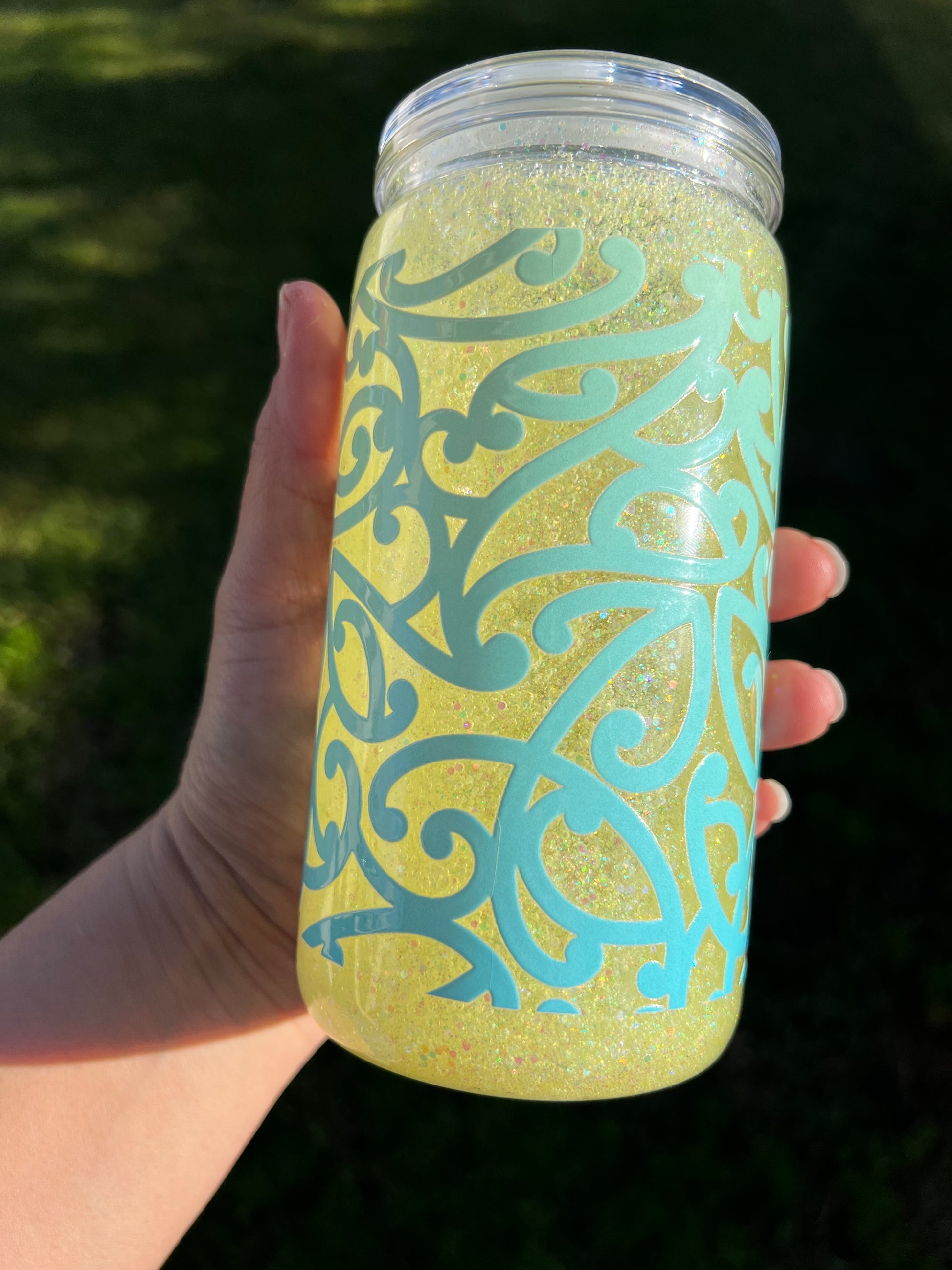 Lemon & Moana Snowglobe Tumbler Acrylic - 16oz