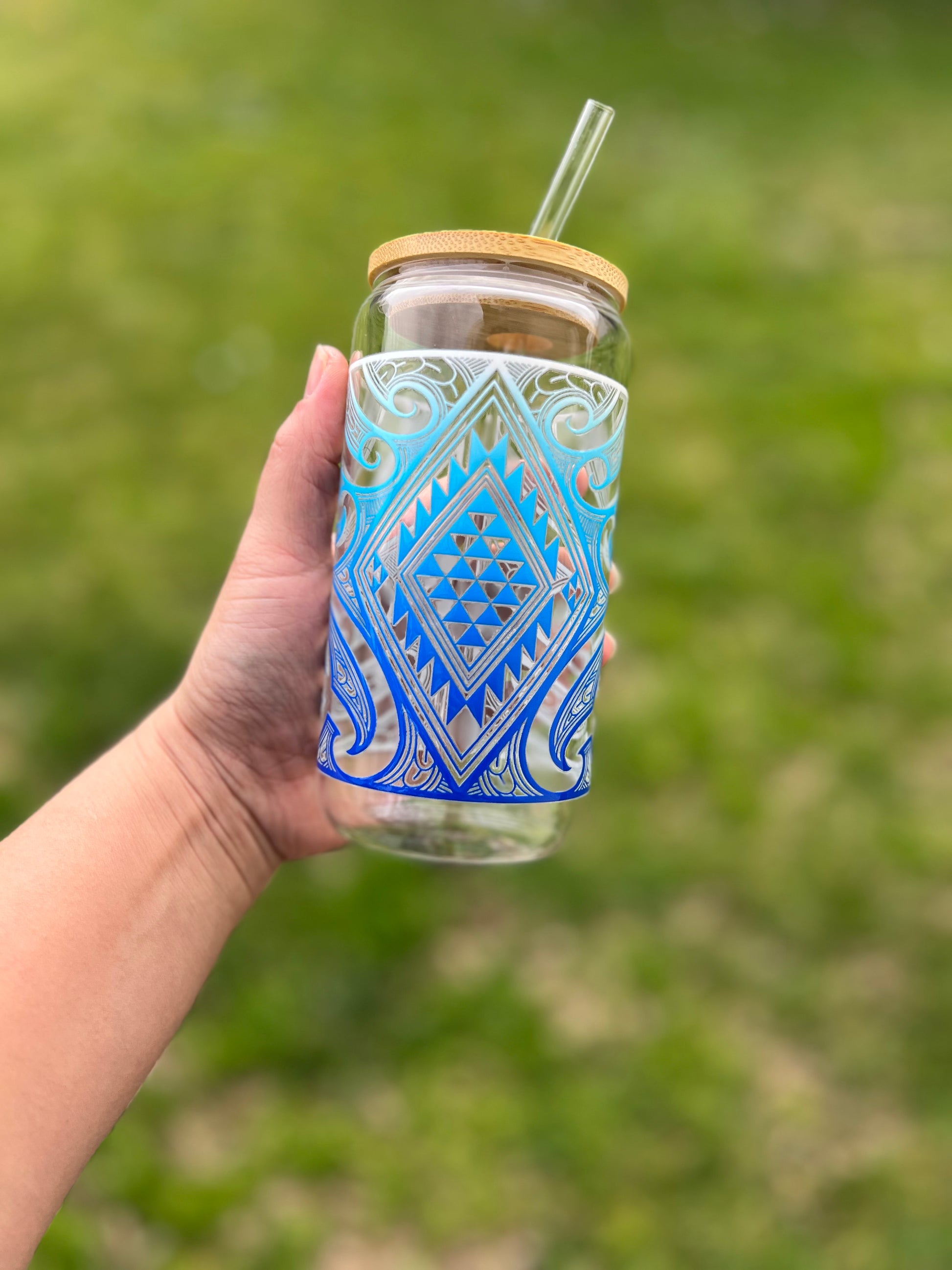 Kiwa Glass Tumbler 16oz