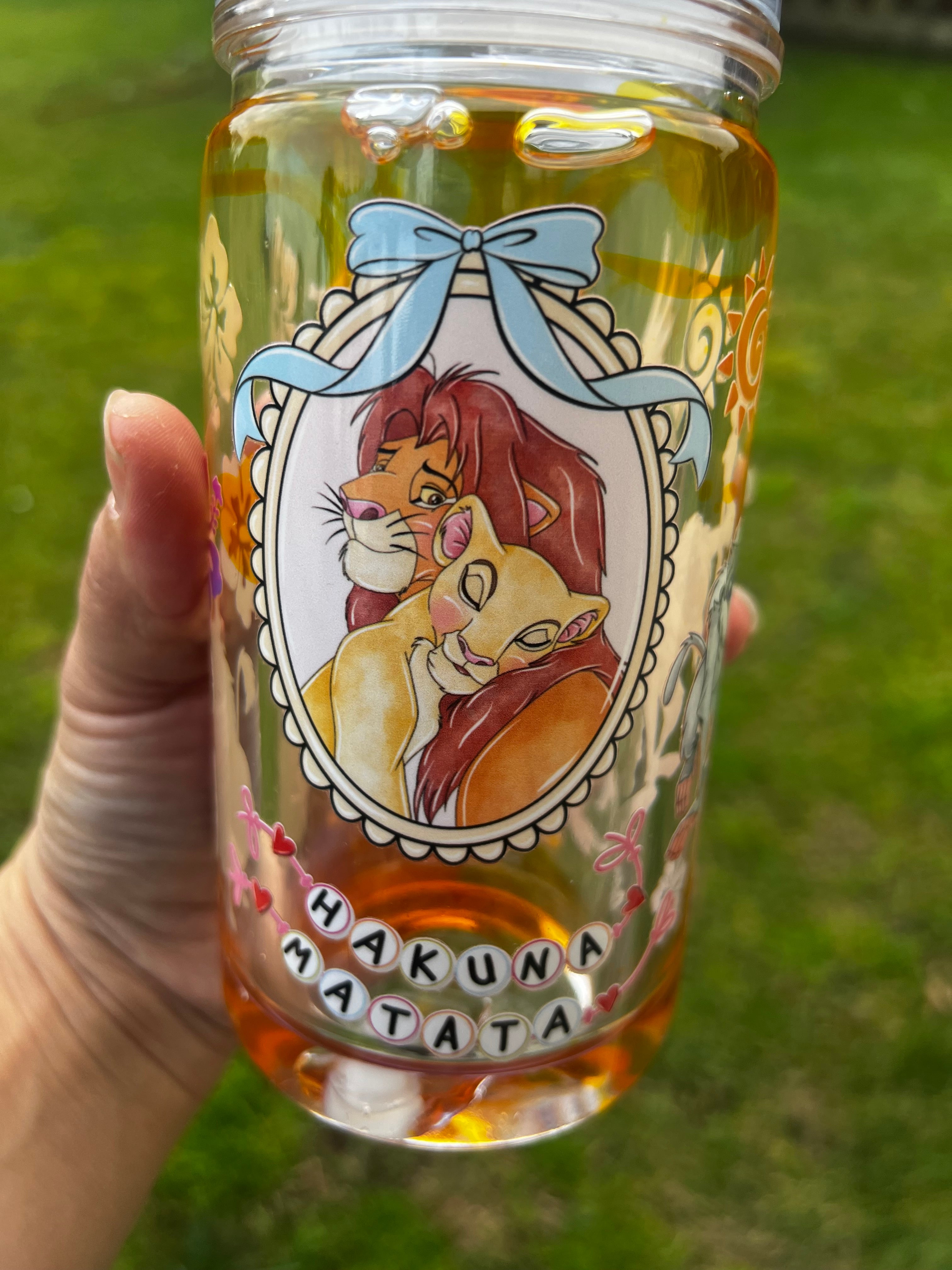 Lion King Lava Drip Tumbler Acrylic - 16oz