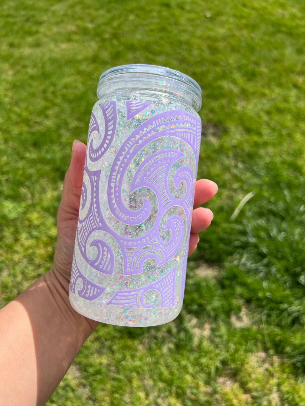 Māhinapounamu Snowglobe Tumbler Acrylic - 16oz