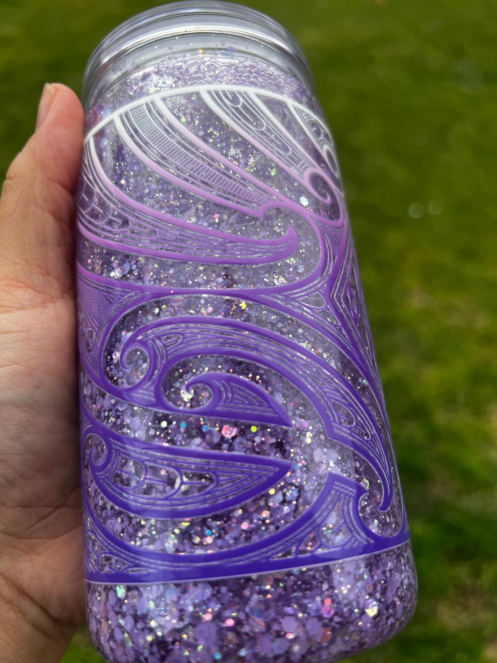 Pahū Purū Snowglobe Tumbler 16oz - Acrylic
