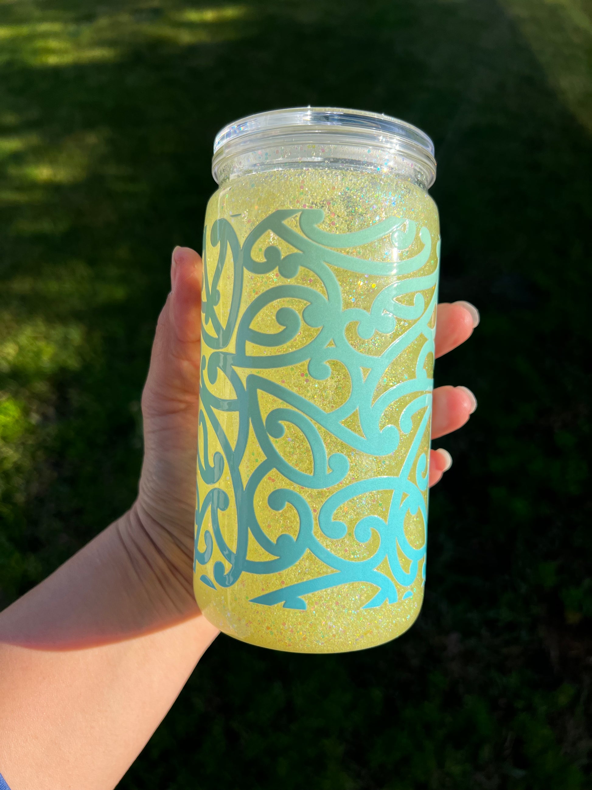 Lemon & Moana Snowglobe Tumbler Acrylic - 16oz