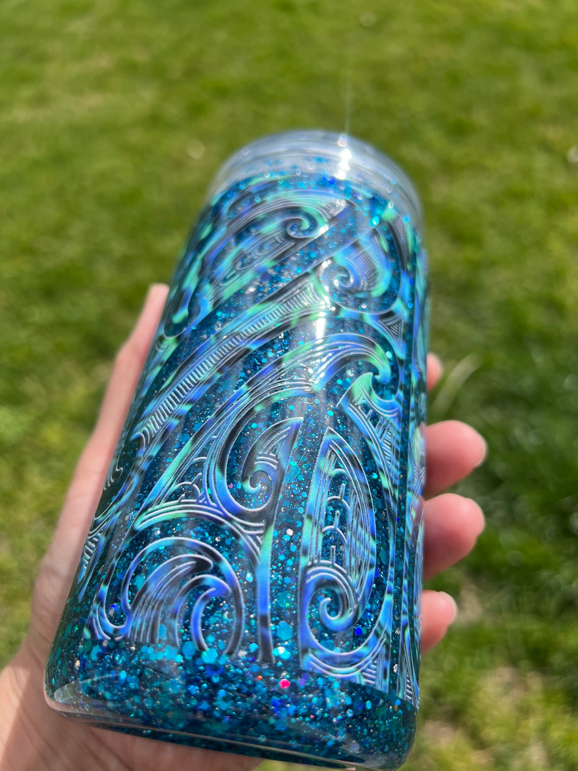 Te Whatu Moana Snowglobe Tumbler Acrylic - 16oz