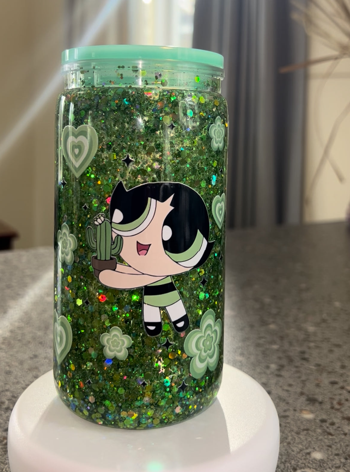 Buttercup PPG Snowglobe Glitter Tumbler Acrylic - 16oz