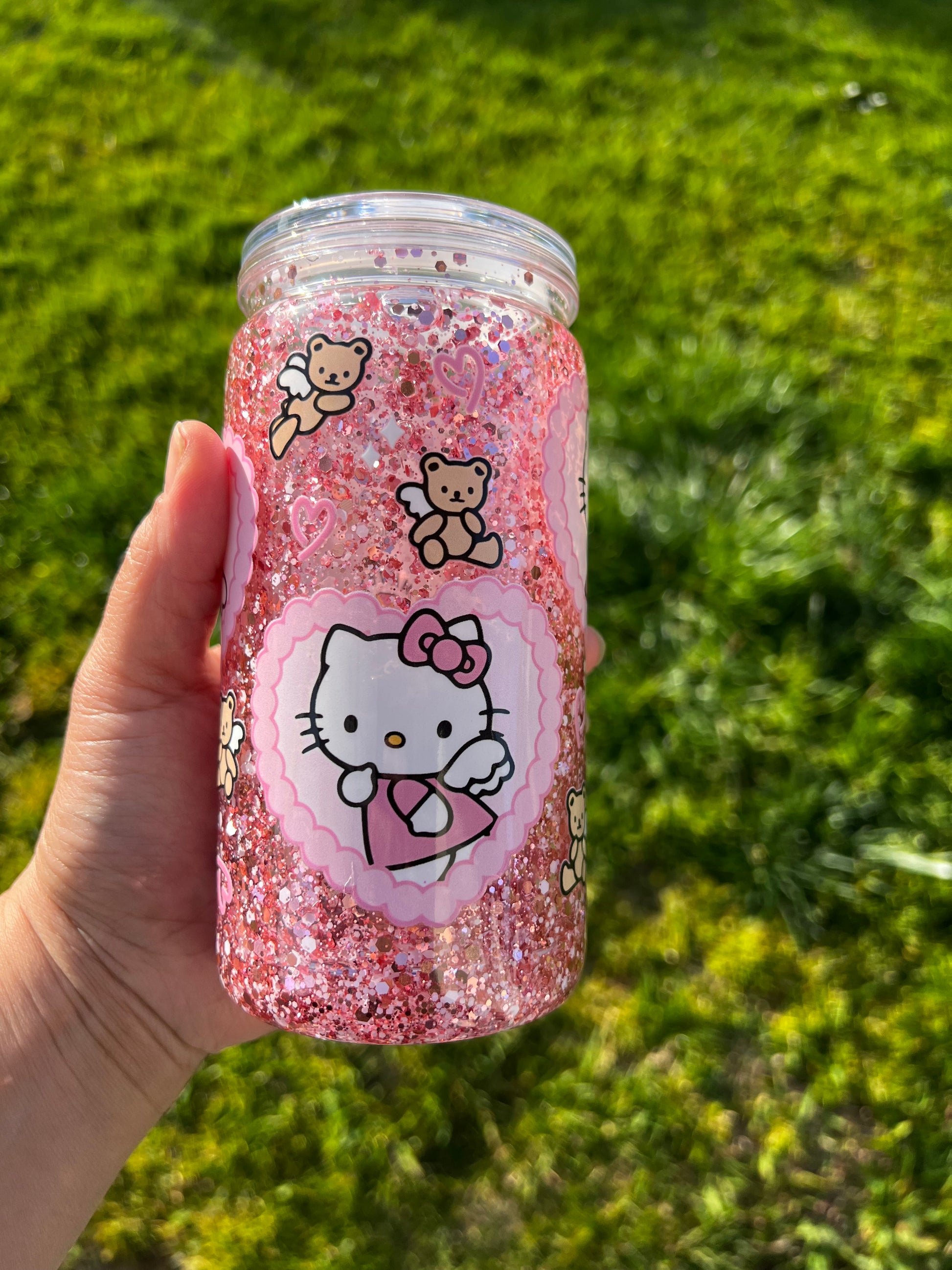 Hello Kitty Snowglobe Tumbler Acrylic - 16oz