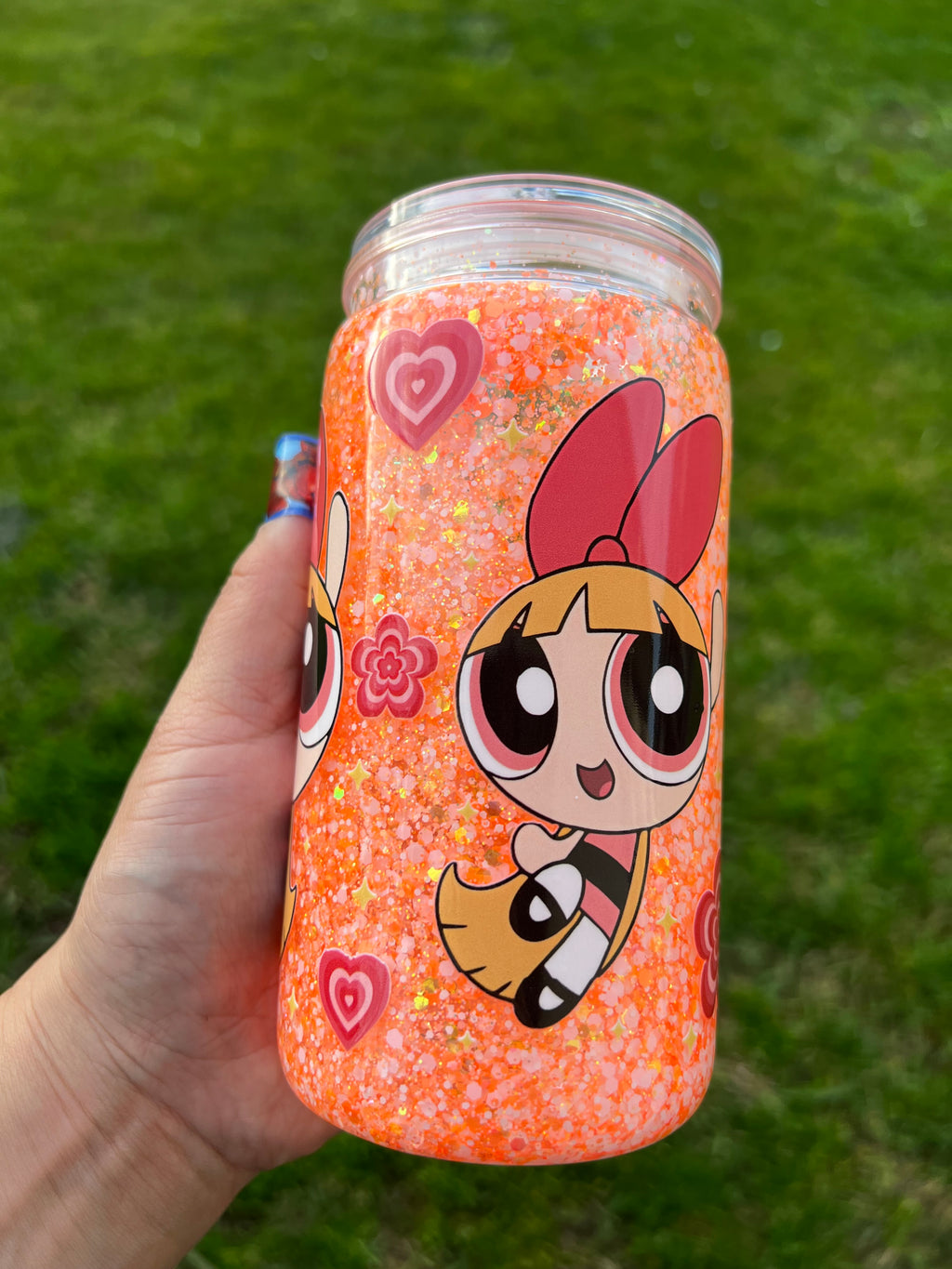 Blossom PPG Snowglobe Glitter Tumbler Acrylic - 16oz