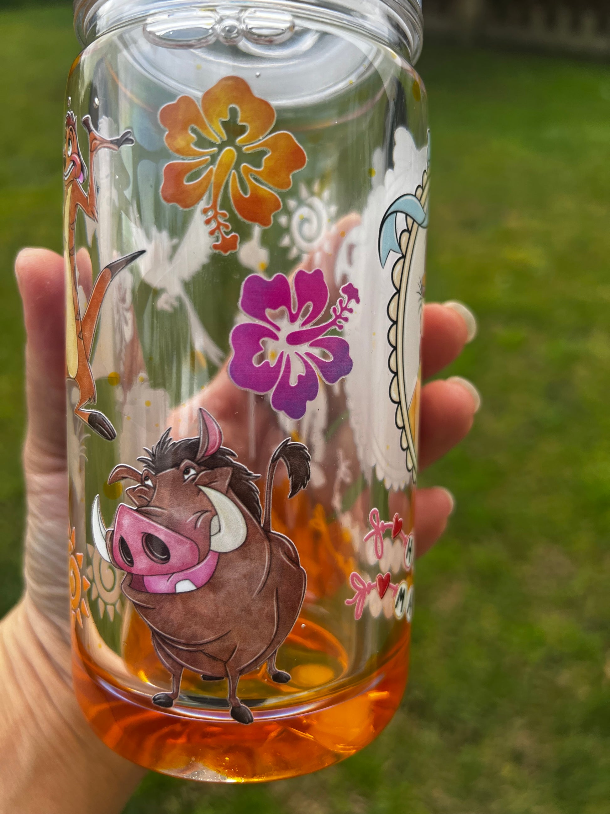 Lion King Lava Drip Tumbler Acrylic - 16oz