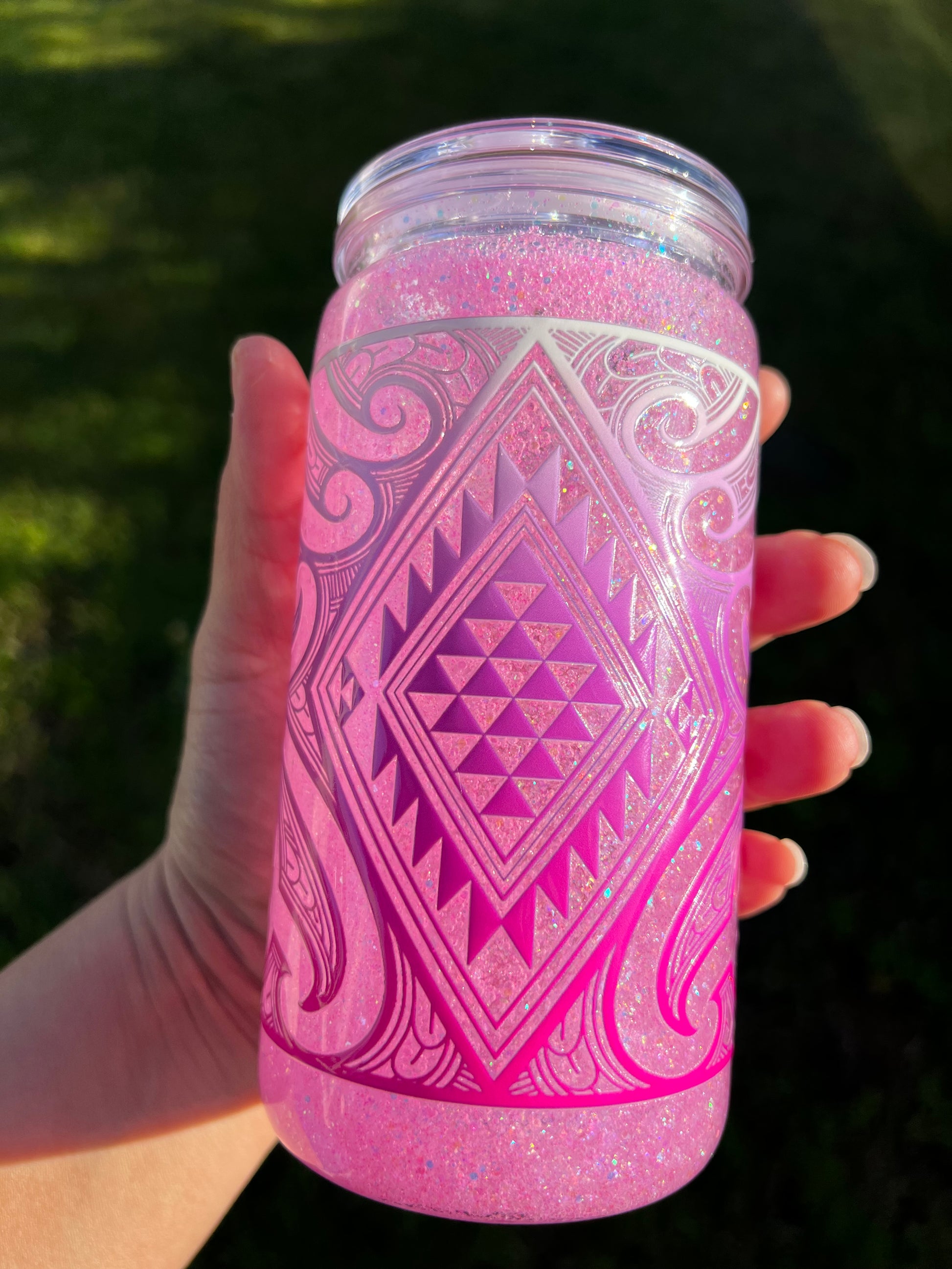 Strawberry Whip Snowglobe Tumbler Acrylic - 16oz