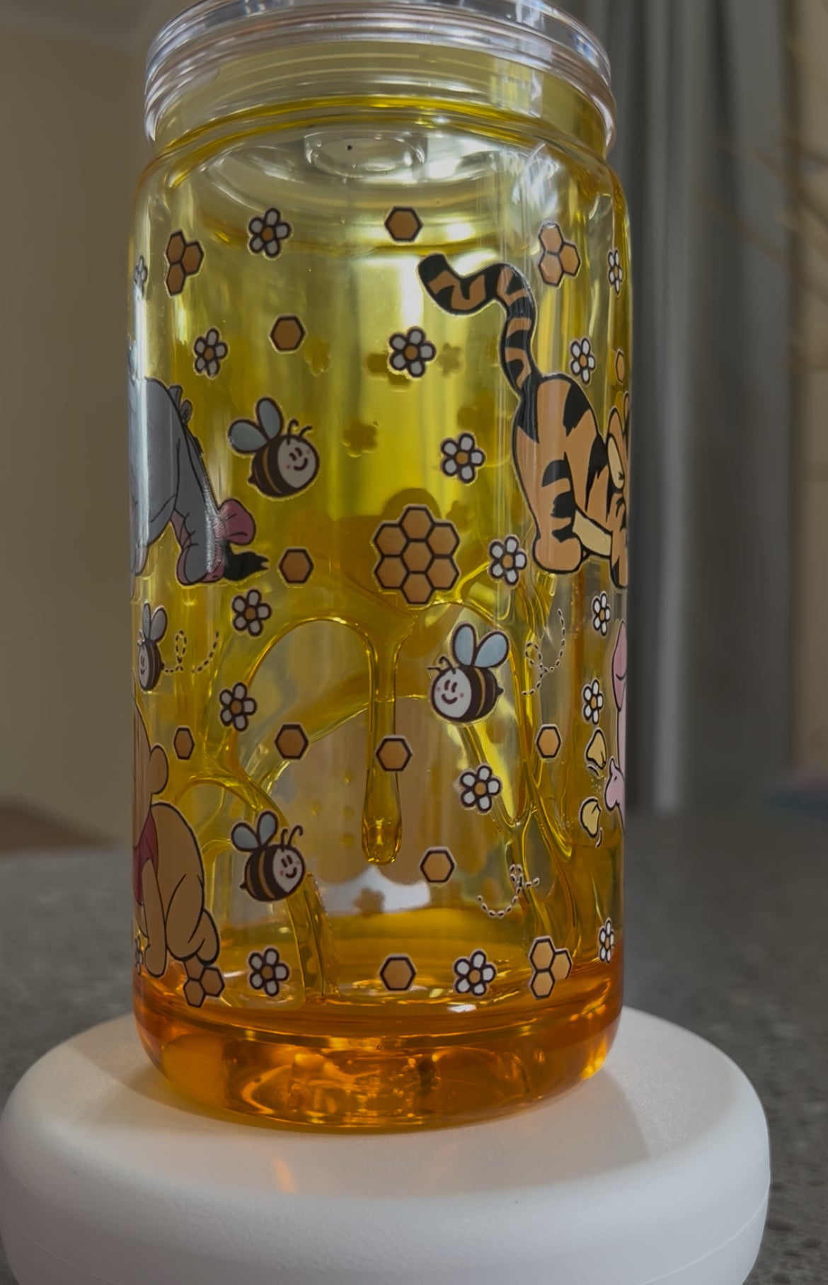 Winnie The Pooh Honey Drip Tumbler Acrylic - 16oz