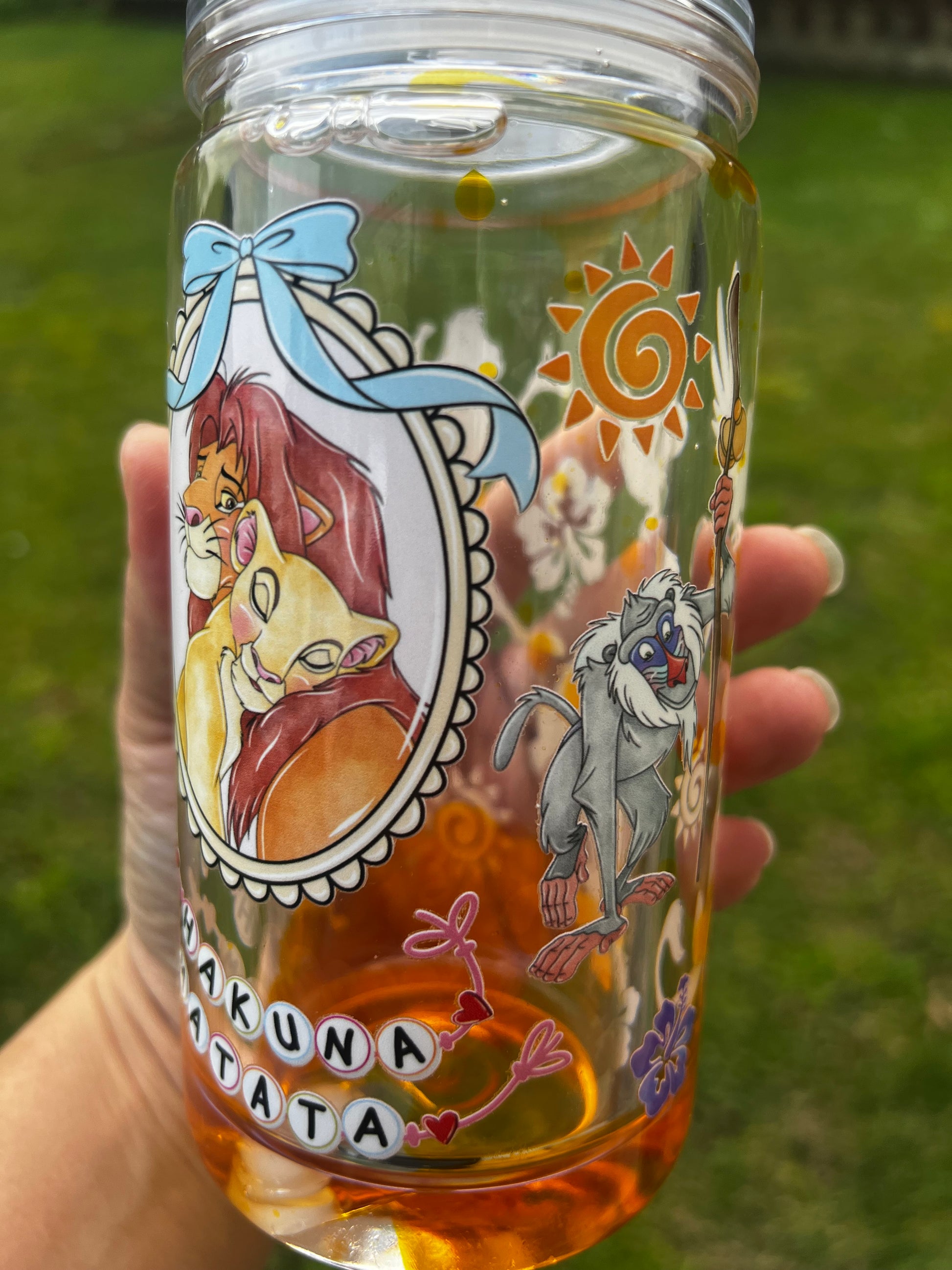 Lion King Lava Drip Tumbler Acrylic - 16oz