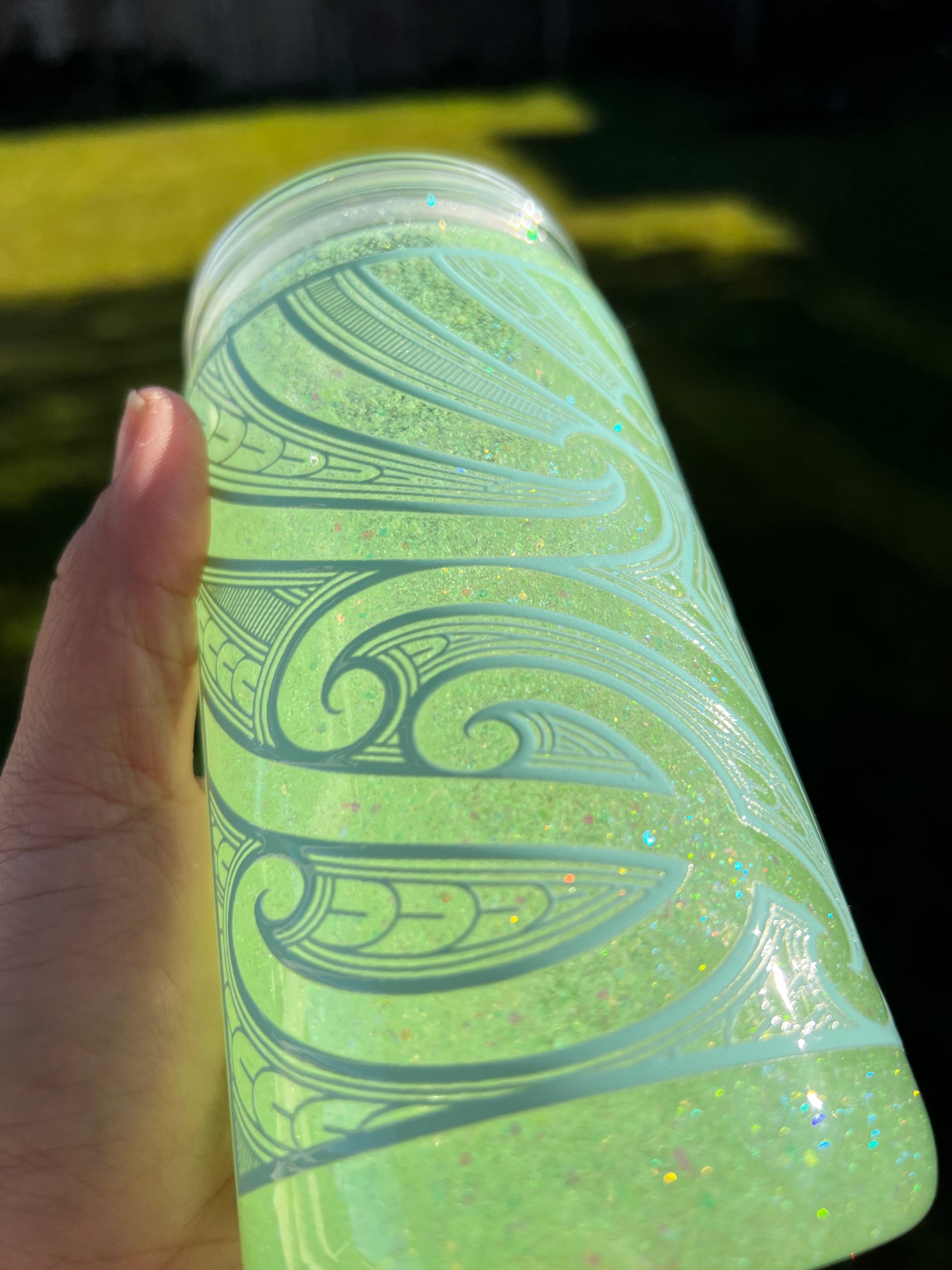Lime Whip Snowglobe Tumbler Acrylic - 16oz