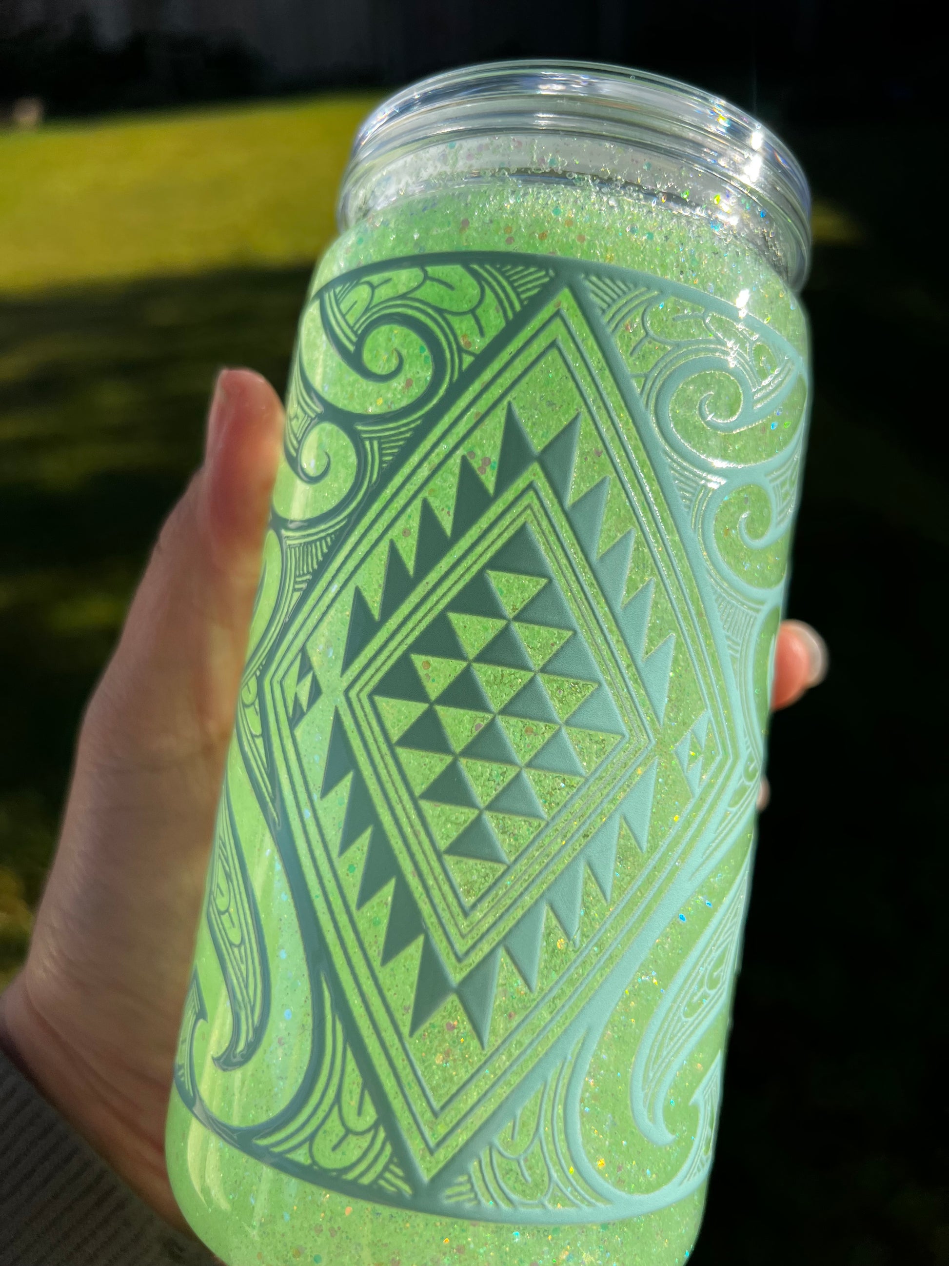 Lime Whip Snowglobe Tumbler Acrylic - 16oz