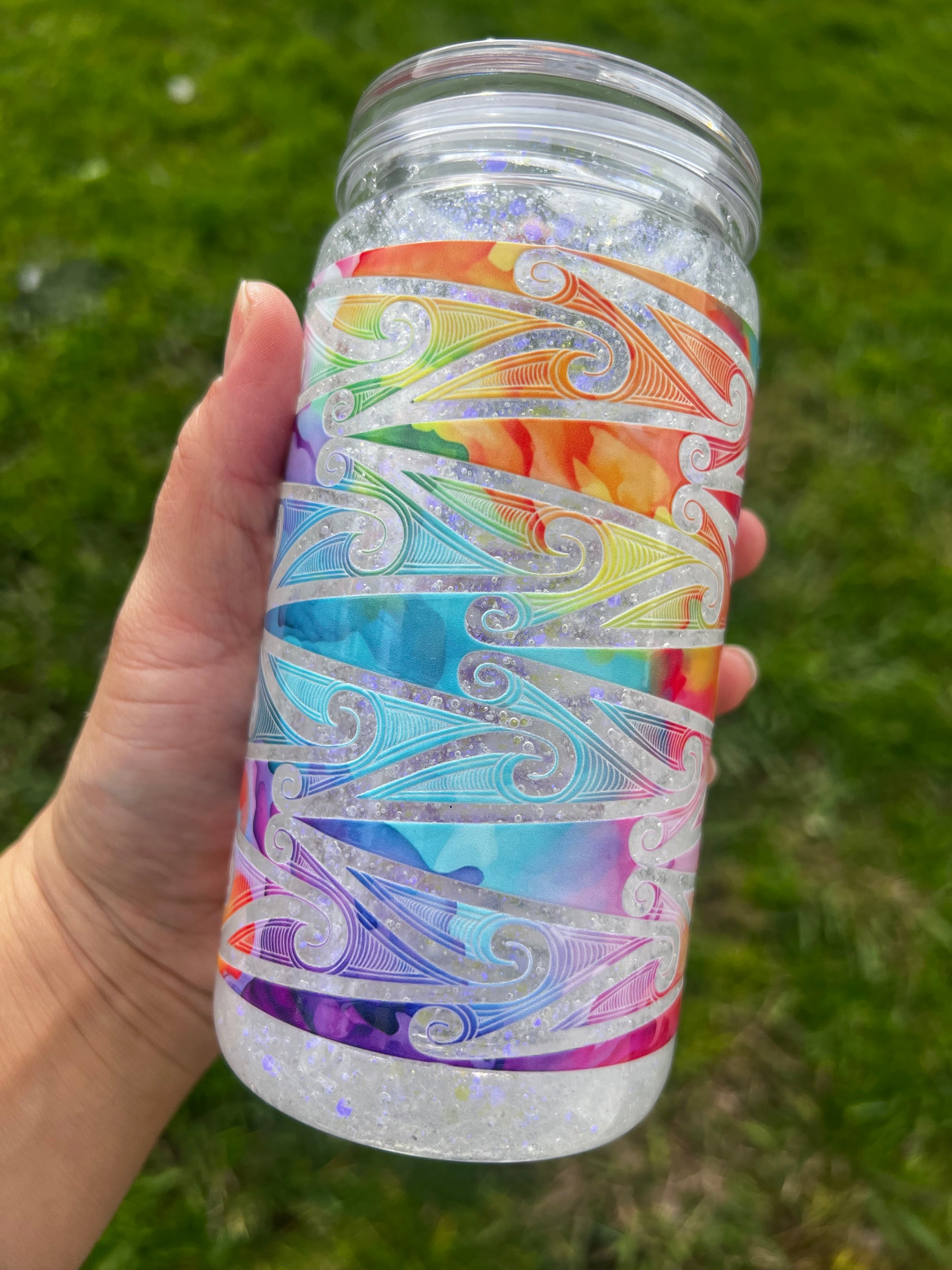 Aniwaniwa Snowglobe Tumbler Acrylic - 16oz