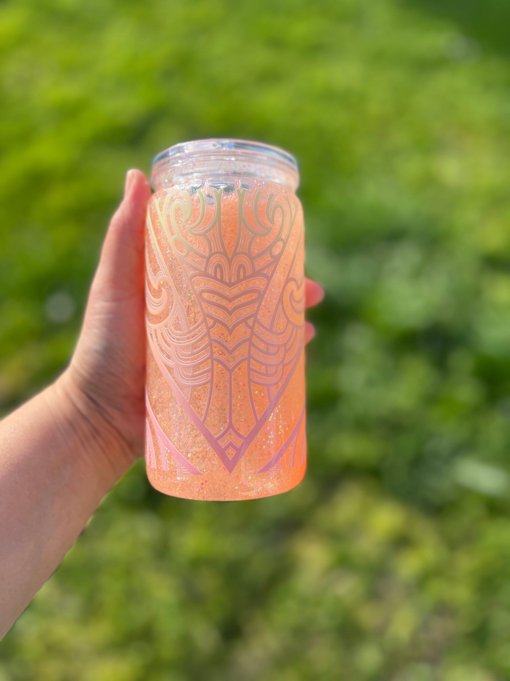 Kōwhai Āhuru Snowglobe Tumbler Acrylic - 16oz