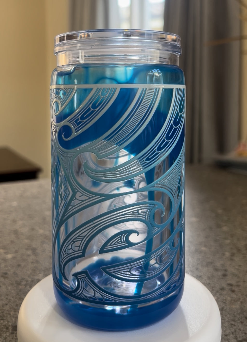 Blue Lava Drip Tumbler Acrylic - 16oz