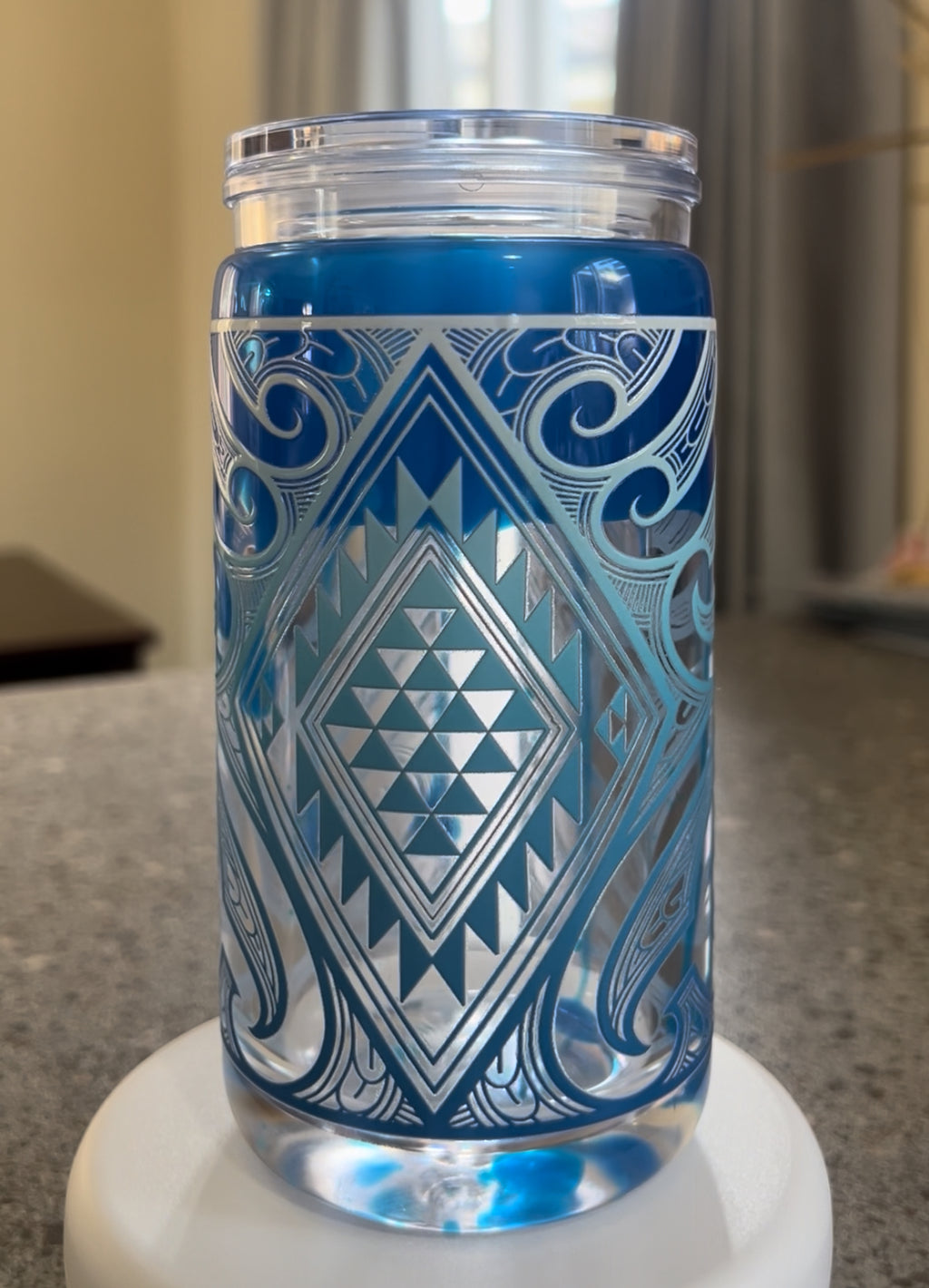 Blue Lava Drip Tumbler Acrylic - 16oz