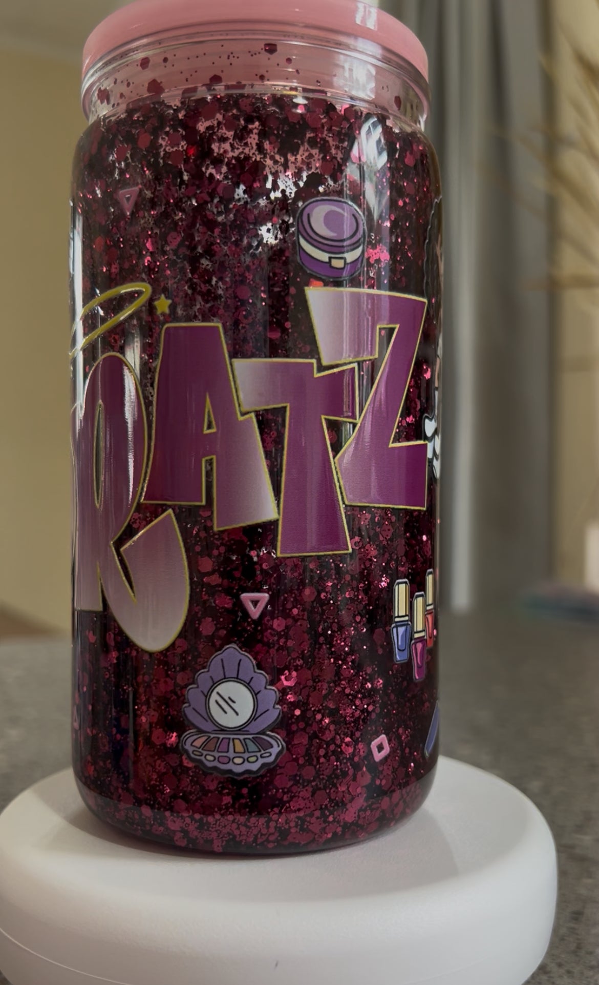 Bratz Snowglobe Glitter Tumbler Acrylic - 16oz